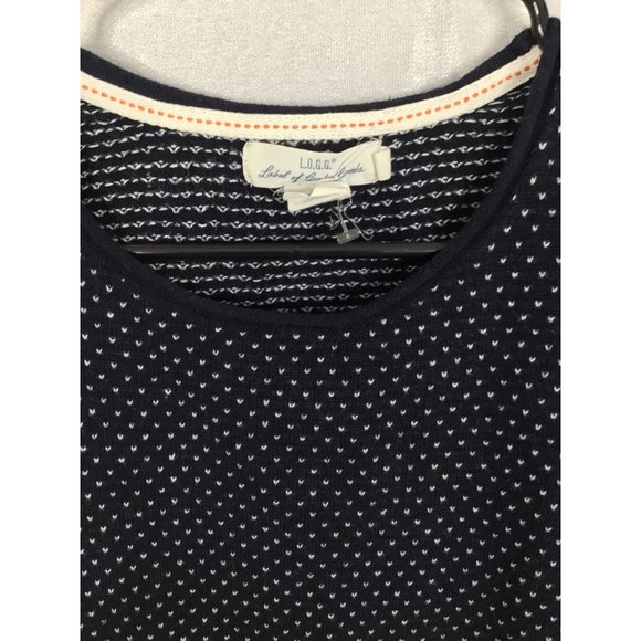L.O.G.G. Women's Navy Blue Sweater Size Small Round Neck - Picture 6 of 12
